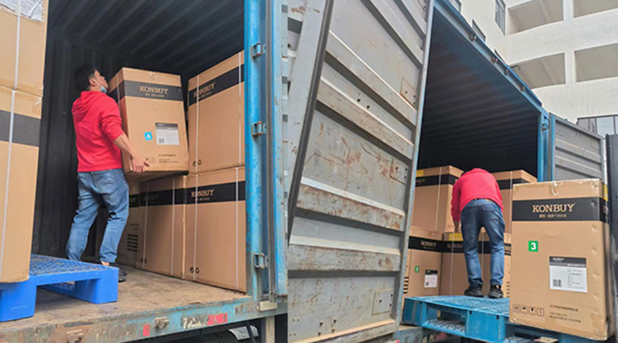 整裝待發(fā)！客戶50臺(tái)衣物烘干機(jī)裝柜完畢