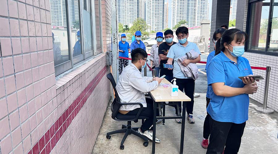 迅速防疫！金環(huán)電器積極配合醫(yī)護(hù)人員上門測(cè)核酸！