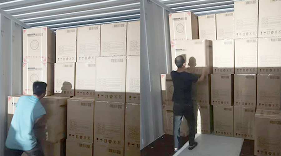 裝柜日常！日本客戶Sentern滾筒干衣機順利出貨