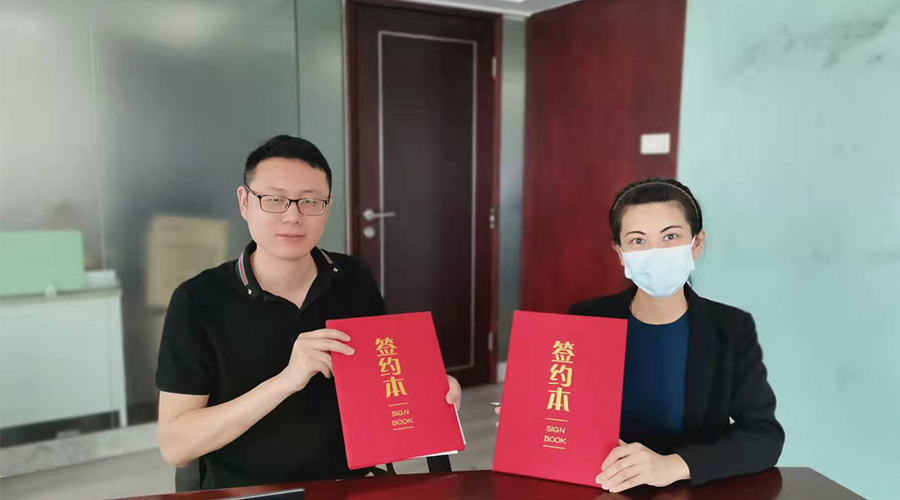 祝賀！金環(huán)電器與寧波某品牌電商客戶再次合作，簽約成功！