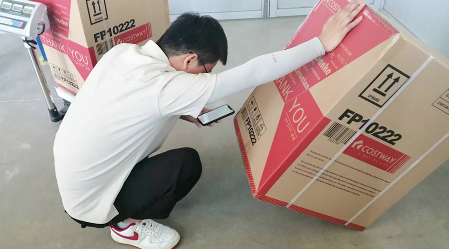 實(shí)況直擊！客戶(hù)北美COSTWAY開(kāi)展衣物烘干機(jī)驗(yàn)貨