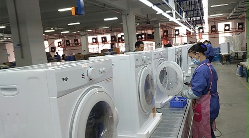 年底繁忙！金環(huán)電器全力保障英國Argos客戶滾筒干衣機生產(chǎn)